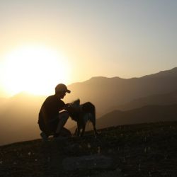 scenic mountain hiking adventure sunrise