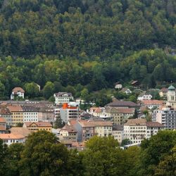 picturesque mountain village architecture