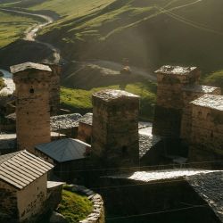 stone construction in highland villages