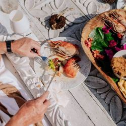 casual coastal beach dining