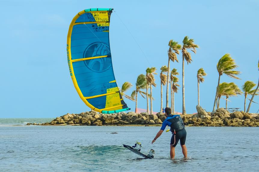 lively kiteboarding scene in larnaca
