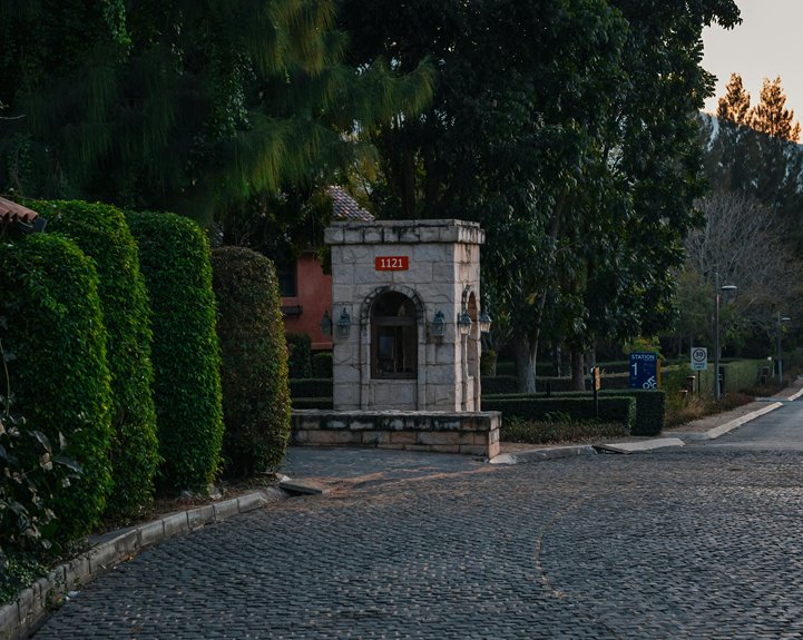 historic village center fountains