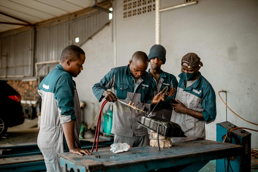 metalwork lessons by skilled artisans