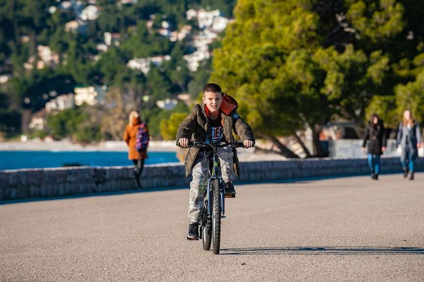 scenic coastal biking path experience