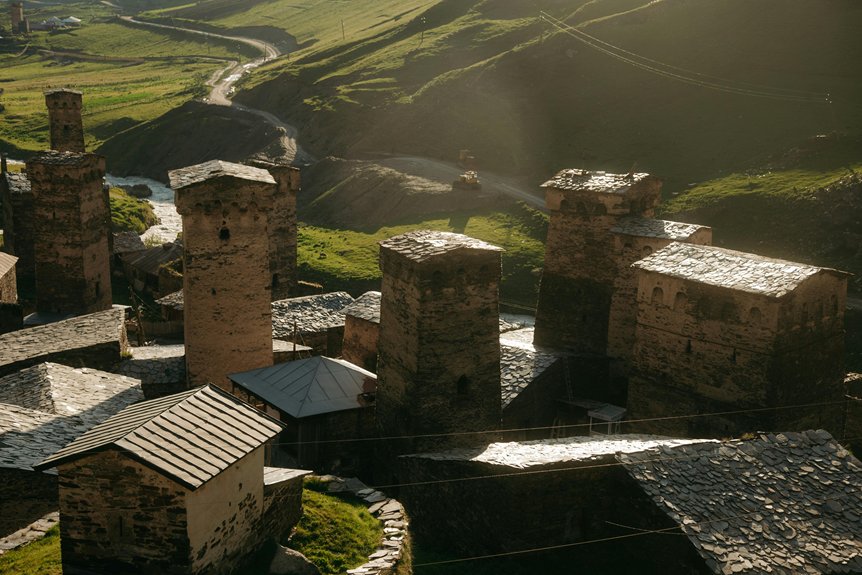 stone construction in highland villages