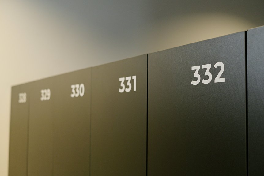 storage locker options available
