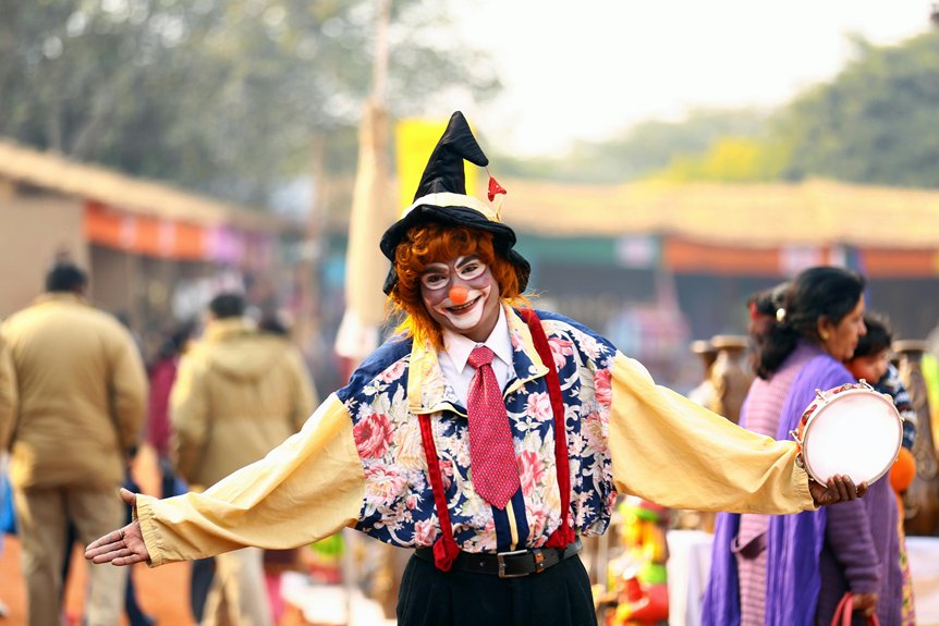 vibrant festive exuberant celebration commences