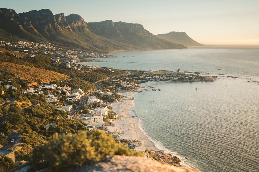 cliffside sunset beach views