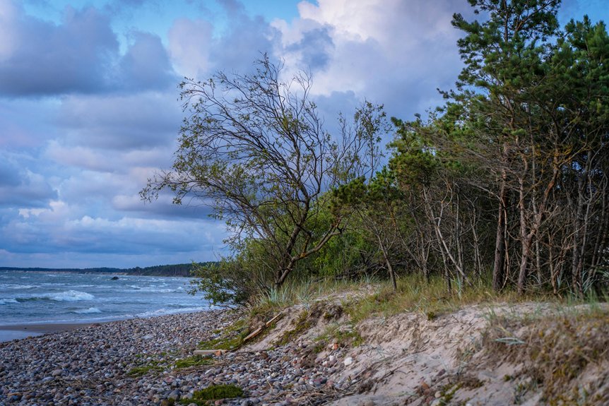 seasonal calm water beaches