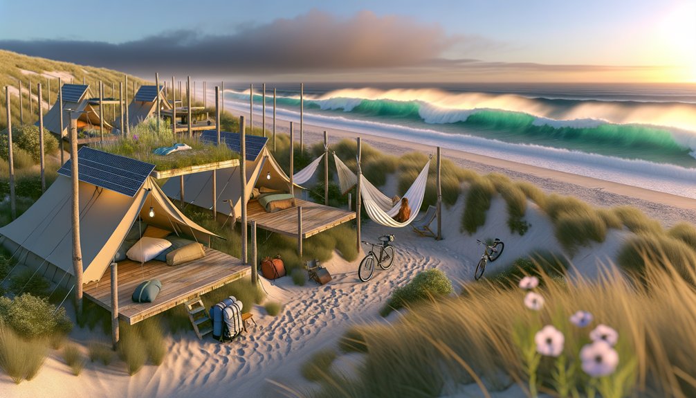 sustainable seaside camping options