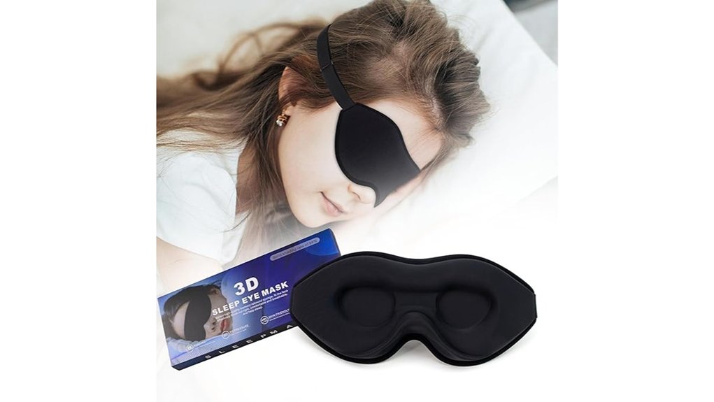 3d eye mask with strap