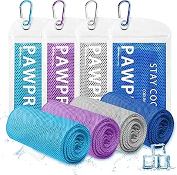 4 pack cooling neck towels