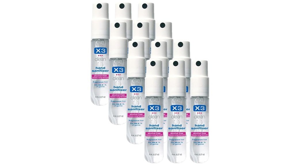 alcohol free fragrance free pocket sanitizer