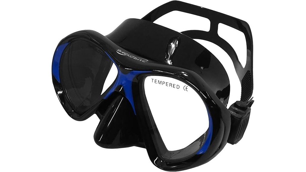 archer diving mask anti fog tempered glass