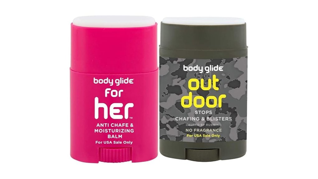 body glide balm set for her outdoors