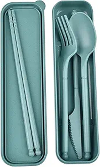camping utensil set with case