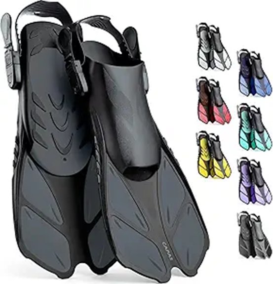 capas snorkel fins travel size