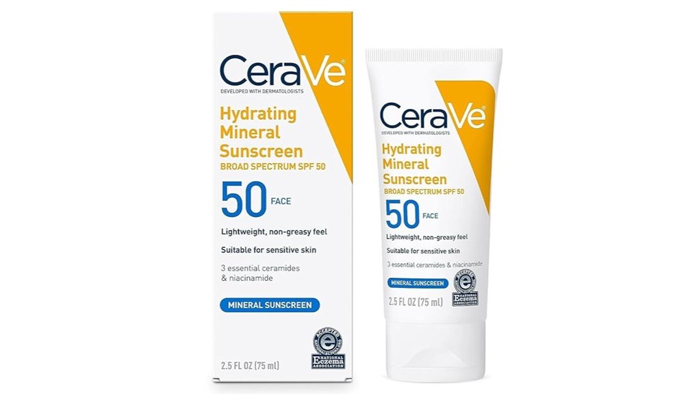 cerave mineral spf 50 sunscreen