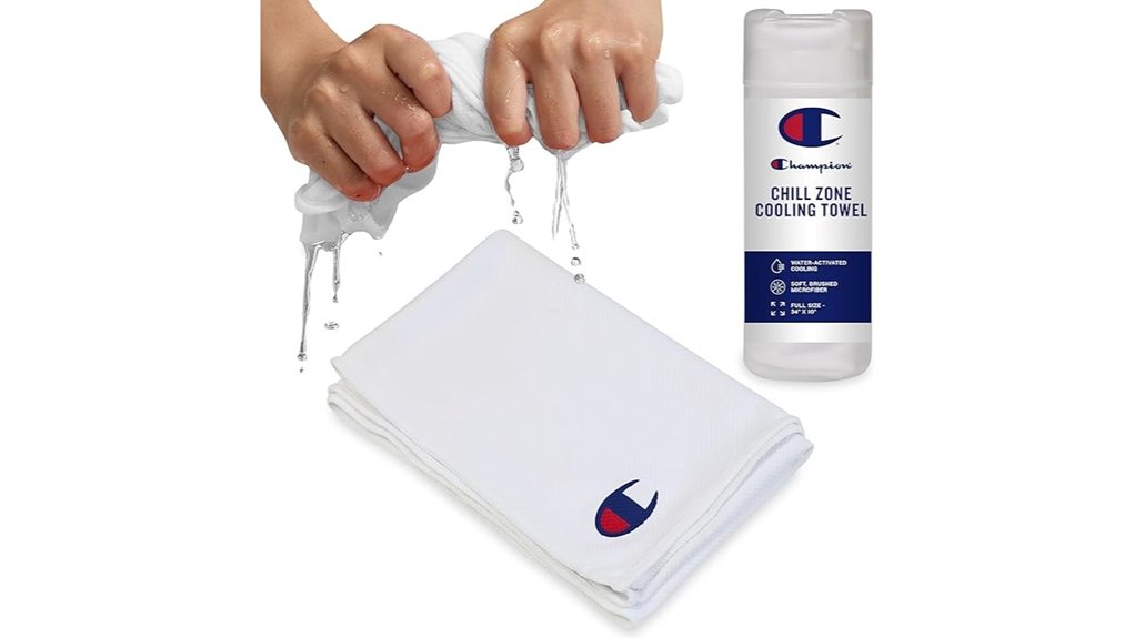 champion cooling face neck towel