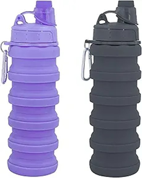 collapsible 500ml bottle with buckle