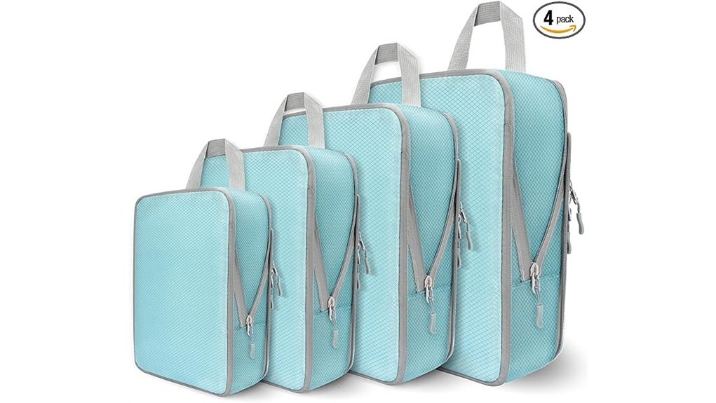 compression packing cubes travel organizer set