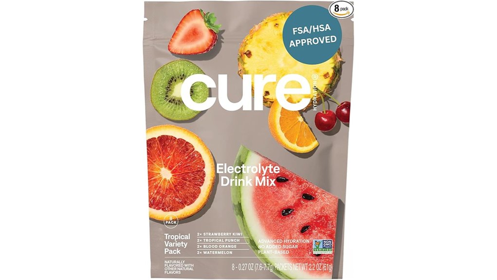 cure hydration plant based electrolyte 8 pack