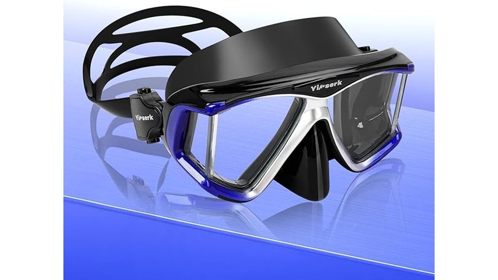 diving mask with anti fog goggles