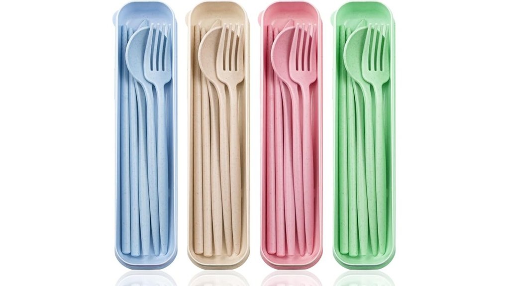 elane 4 piece travel utensils