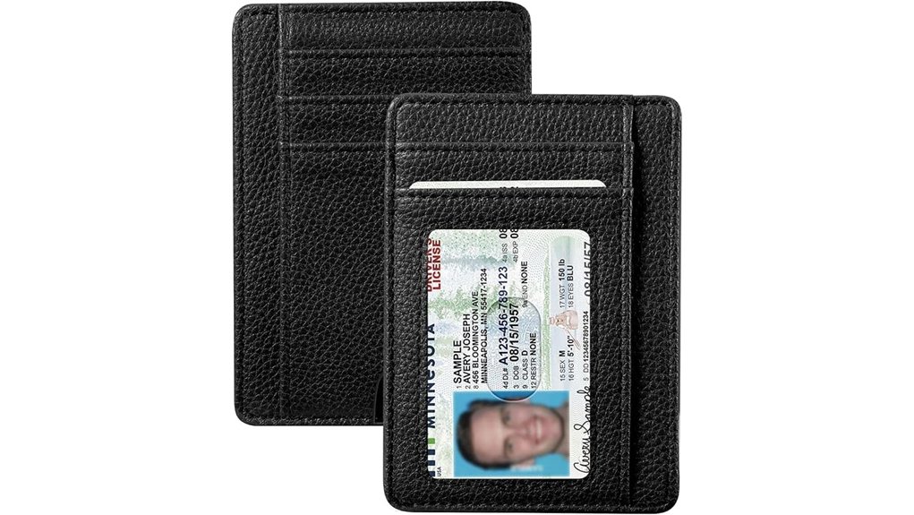 fintie rfid front pocket wallet
