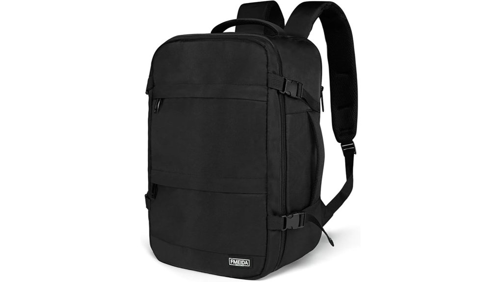 flight approved ryanair carry on backpack for 14 laptop black