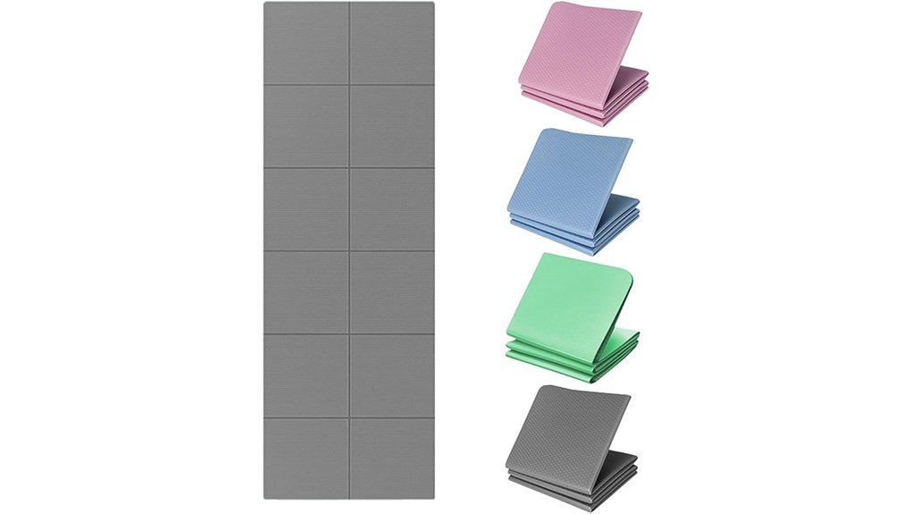 foldable lightweight yoga mat