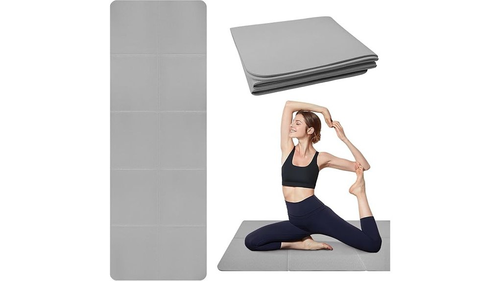 foldable non slip yoga mat