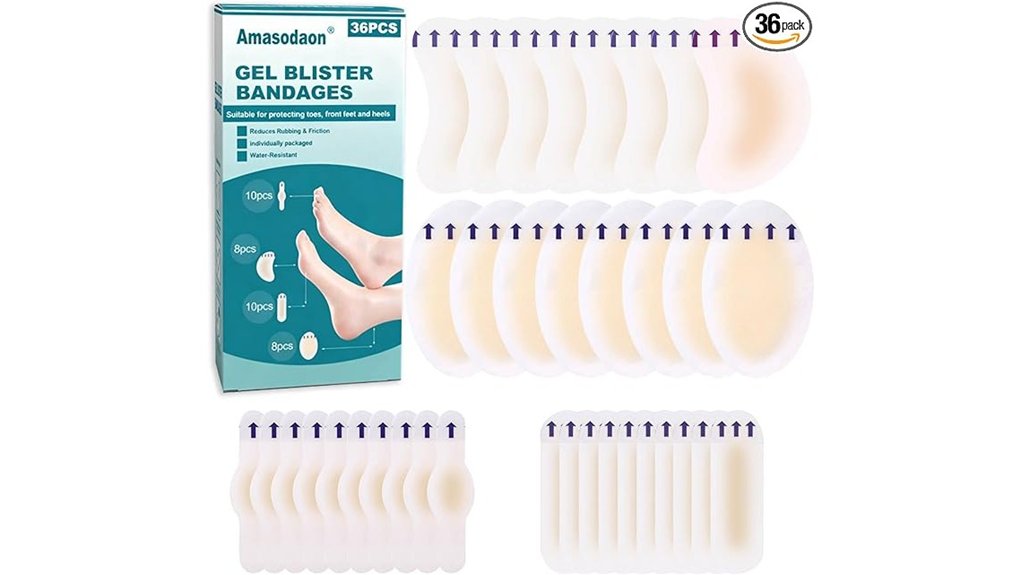 foot blister hydrocolloid pads 36