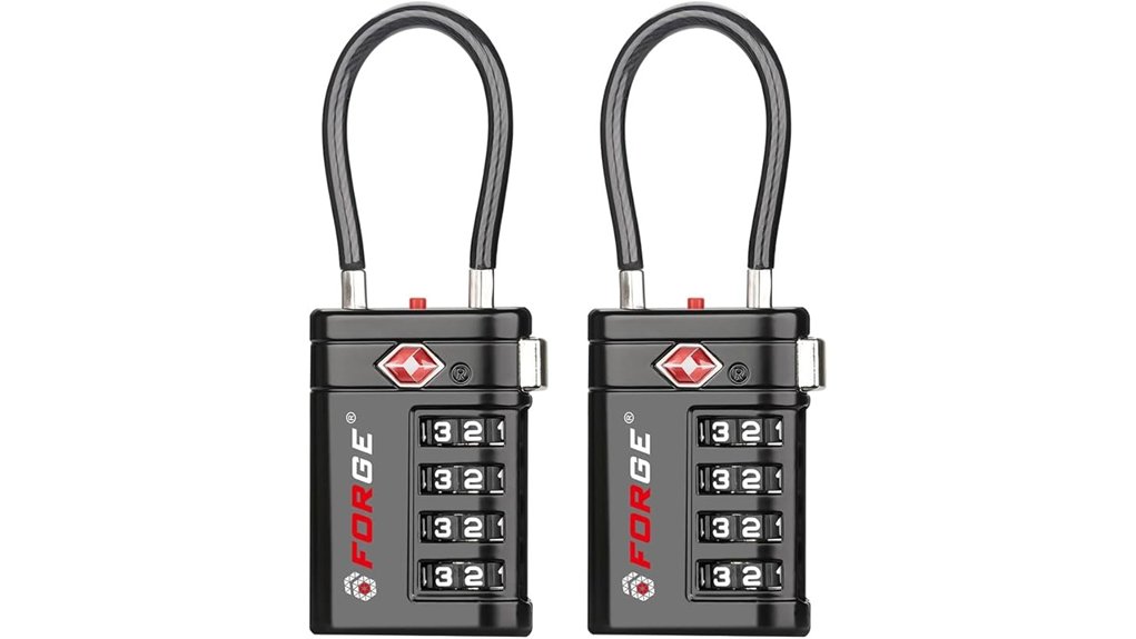 forge tsa approved luggage locks