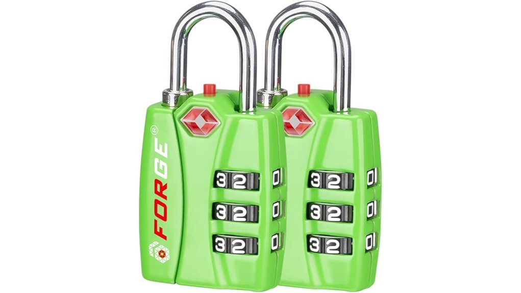 forge tsa luggage locks with indicator