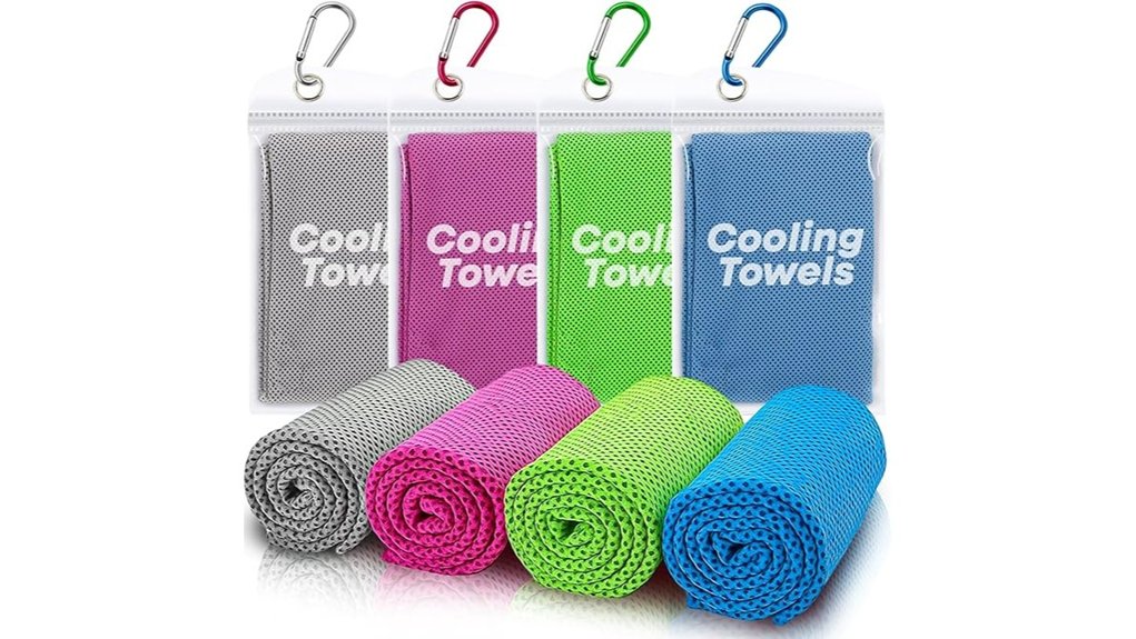 four pack cooling towels
