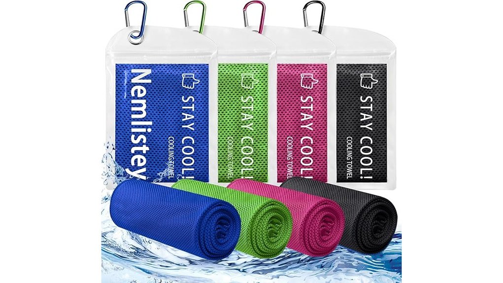 four pack cooling towels