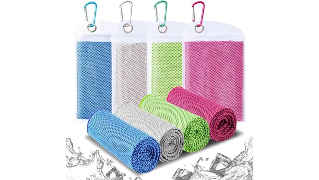 four pack neck cooling towels