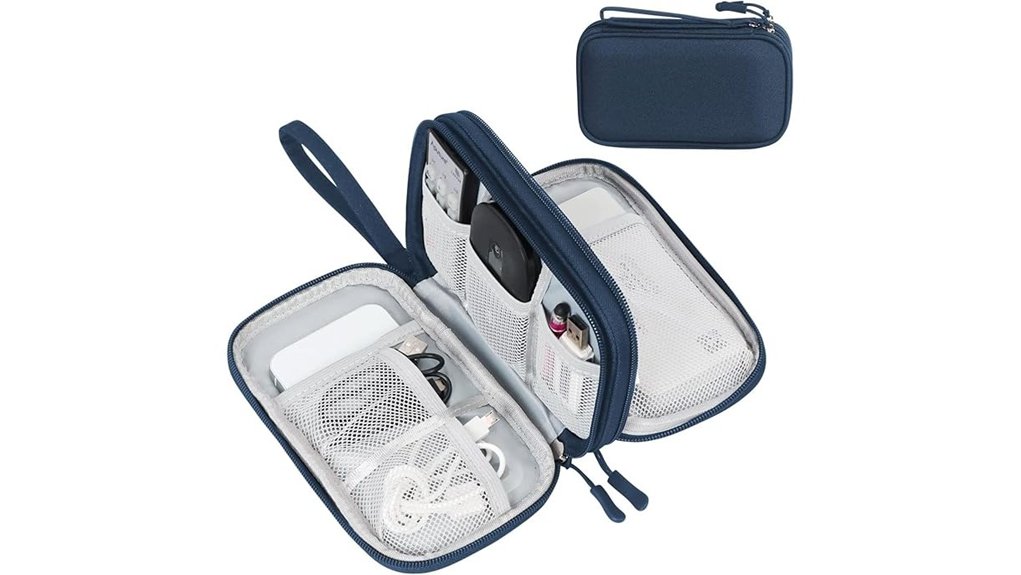 fyy navy travel cable organizer