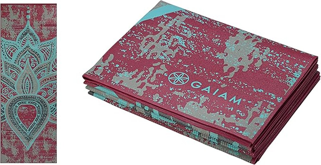 gaiam folding travel mat