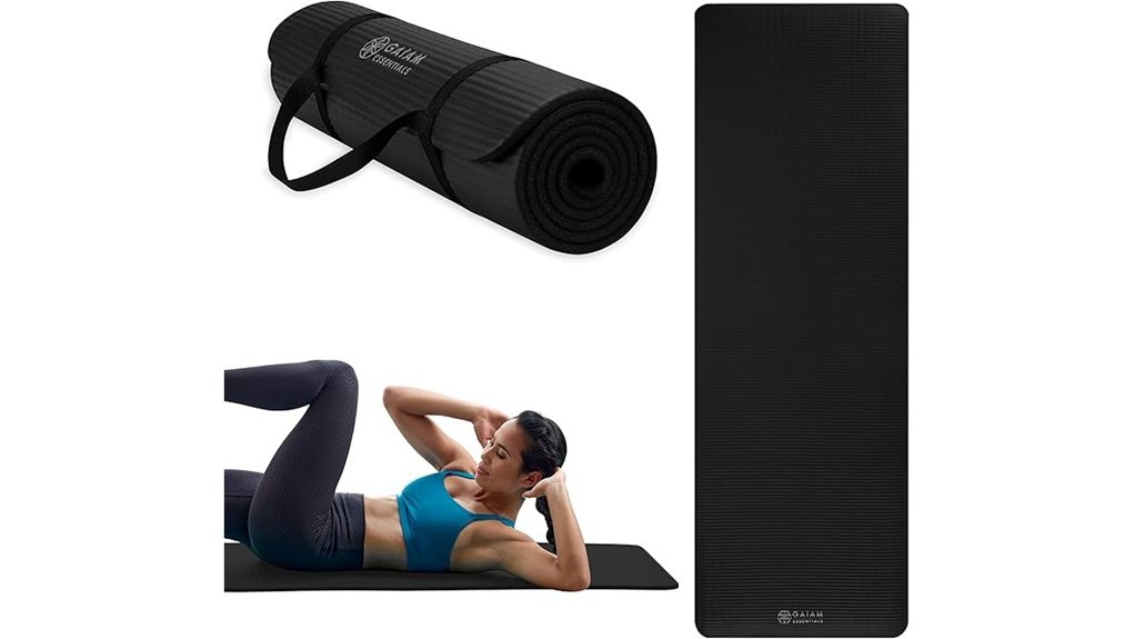 gaiam yoga mat with strap