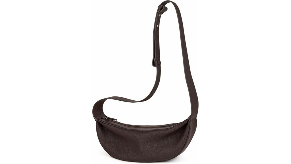genuine leather crossbody sling bag
