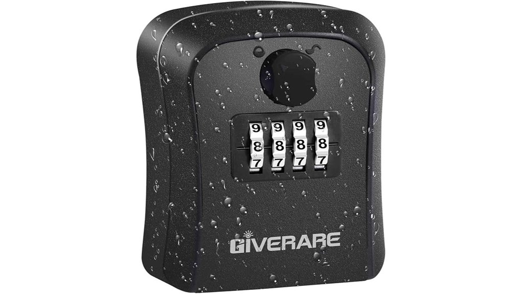 give rare 4 digit lockboxwith mounting kit