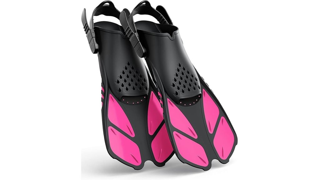 greatever snorkel fins with adjustable buckles