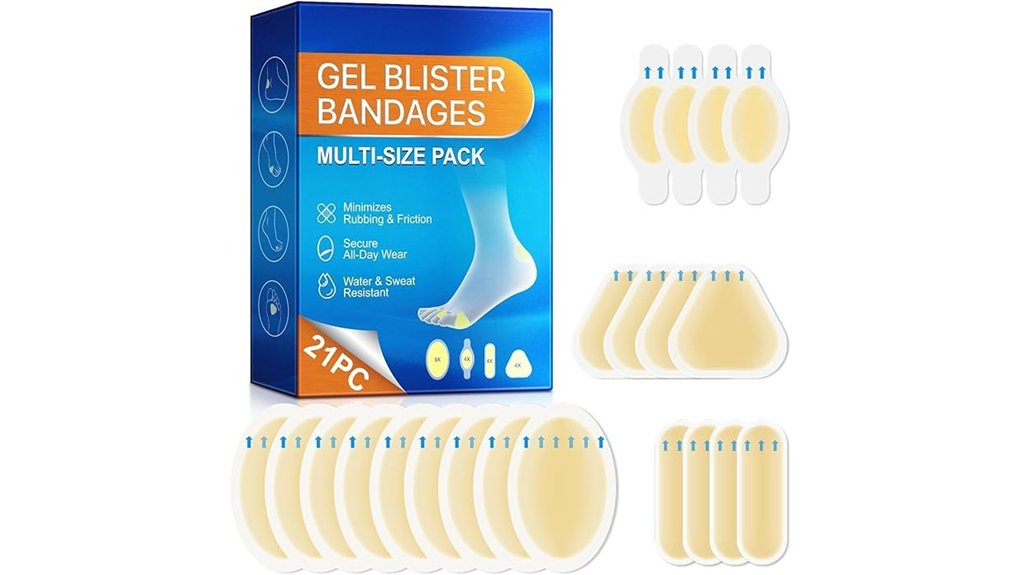 hydrocolloid blister bandages 21 count