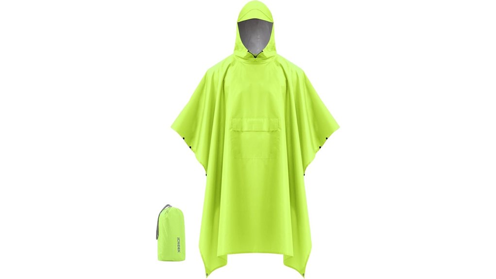 icreek hooded rain poncho