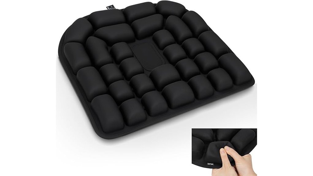 inflatable travel and office cushion