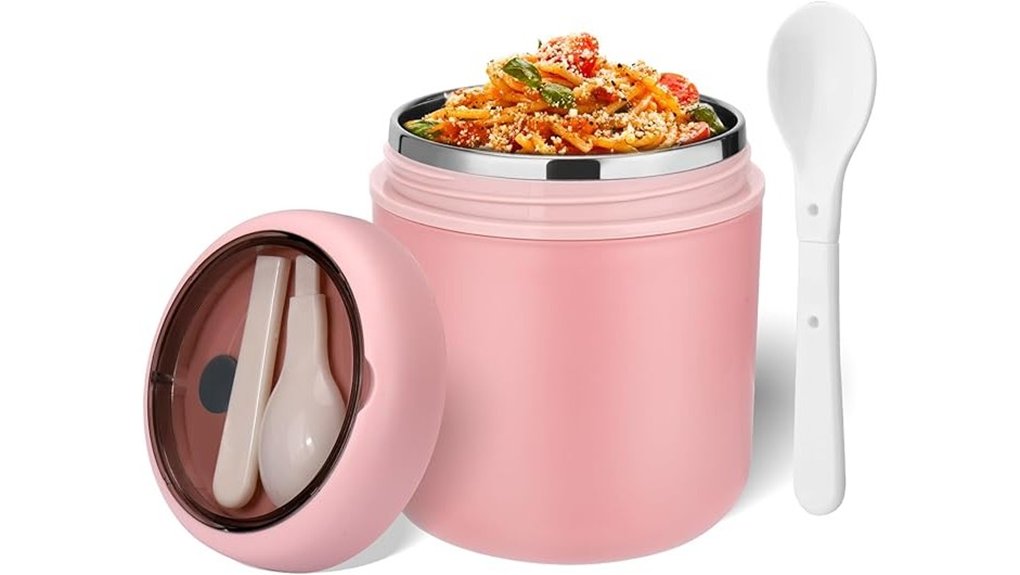 insulated 16oz pink container