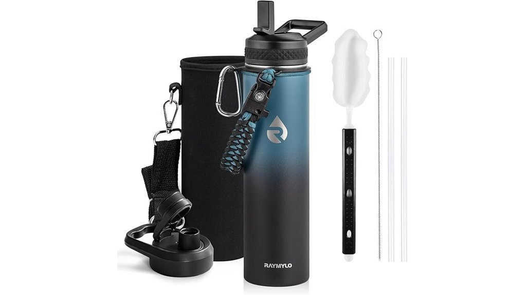 insulated 24oz paracord bottle