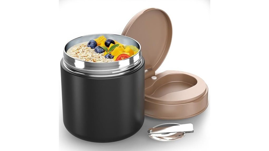 insulated kids jar with spoon
